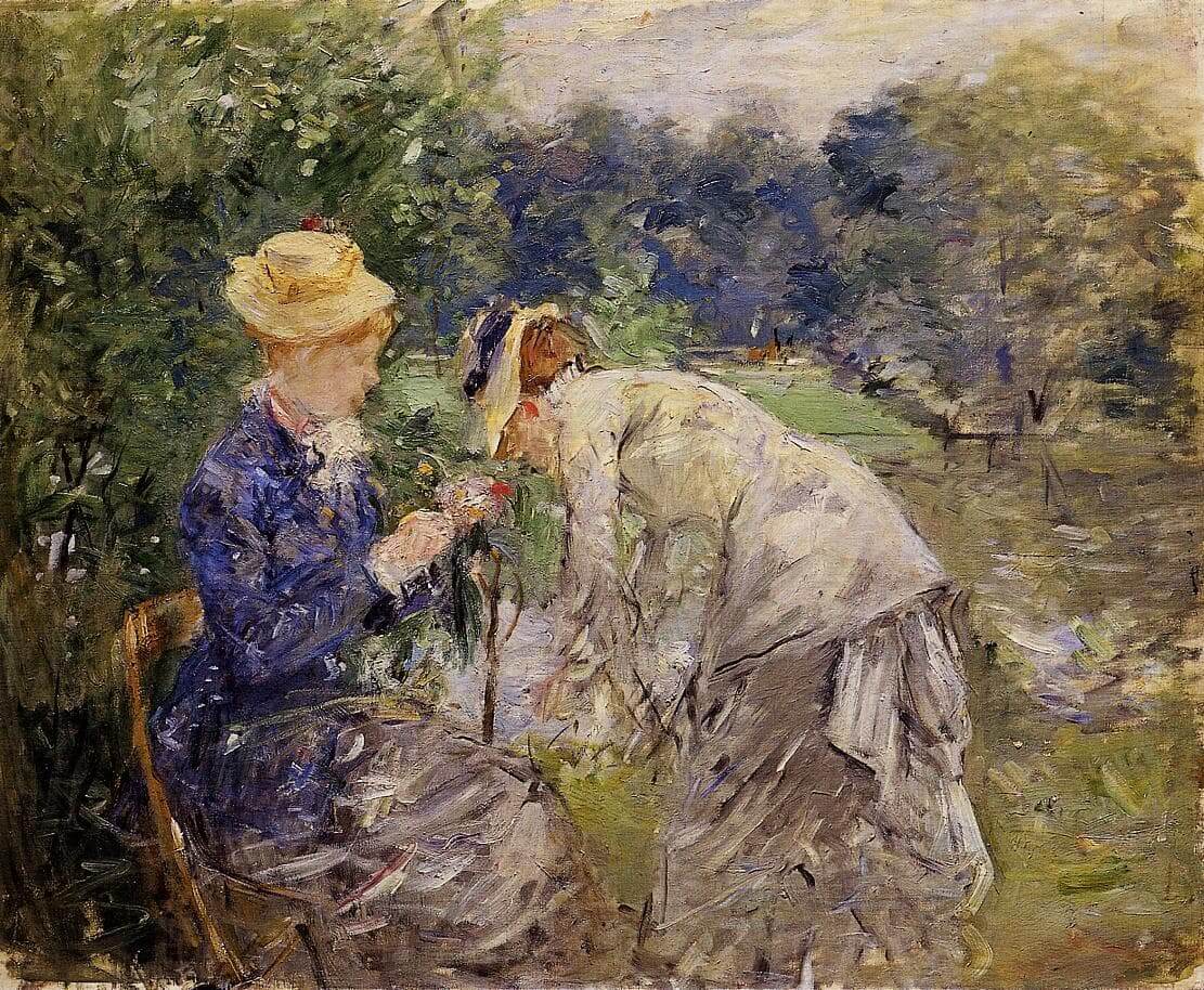 Create your website with blocks “In the Bois de Boulogne” by Berthe Morisot